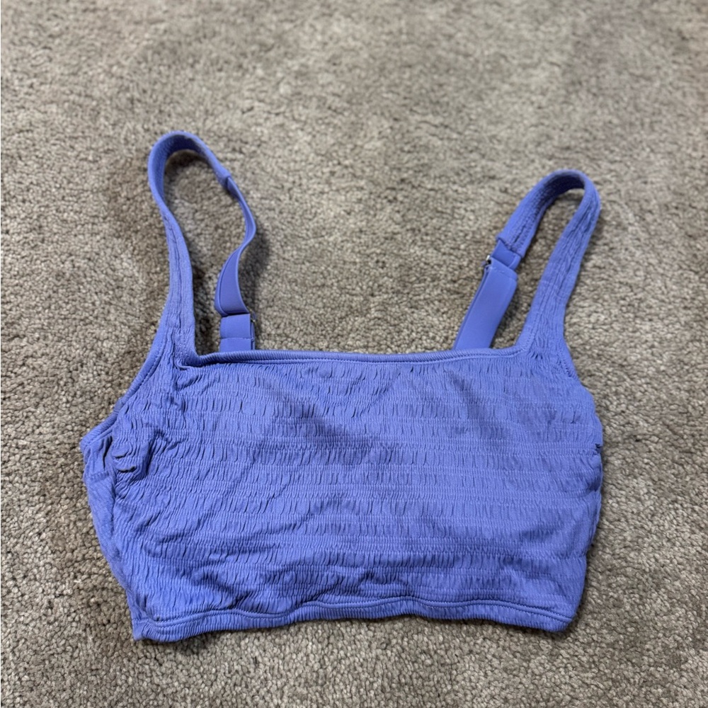 Xhilaration Textured Purple Bathing suit top